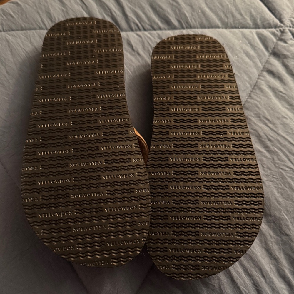 Yellow box  Brown and Blue Sandal Duo - Picture 4 of 8